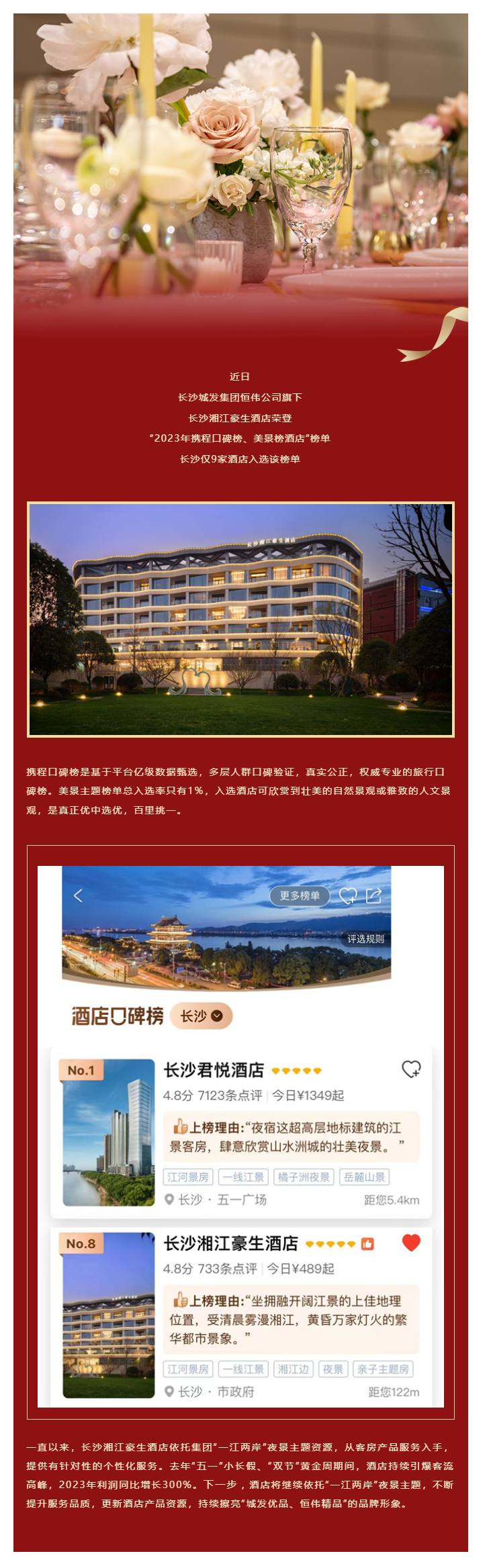 長沙湘江豪生酒店榮登“2023年攜程口碑榜、美景榜酒店”.png